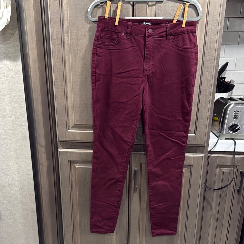 d. jeans Red Skinny Stretch Jeans, size 10, very good used condition